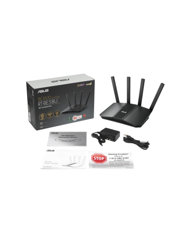 ASUS RT-BE58U V2 router inalámbrico 2.5 Gigabit Ethernet Doble banda (2,4 GHz / 5 GHz) Negro