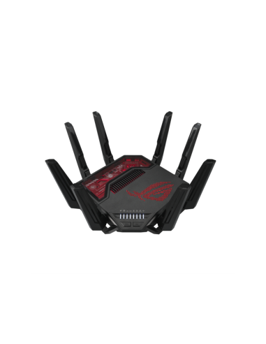 ASUS ROG Rapture GT-BE19000 router inalámbrico Multi-Gigabit Ethernet Tribanda (2.4 GHz / 5 GHz / 6 GHz) Negro, Rojo