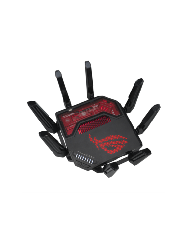 ASUS ROG Rapture GT-BE19000 router inalámbrico Multi-Gigabit Ethernet Tribanda (2.4 GHz / 5 GHz / 6 GHz) Negro, Rojo