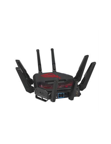 ASUS ROG Rapture GT-BE19000 router inalámbrico Multi-Gigabit Ethernet Tribanda (2.4 GHz / 5 GHz / 6 GHz) Negro, Rojo