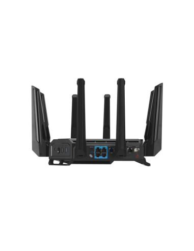 ASUS ROG Rapture GT-BE19000 router inalámbrico Multi-Gigabit Ethernet Tribanda (2.4 GHz / 5 GHz / 6 GHz) Negro, Rojo