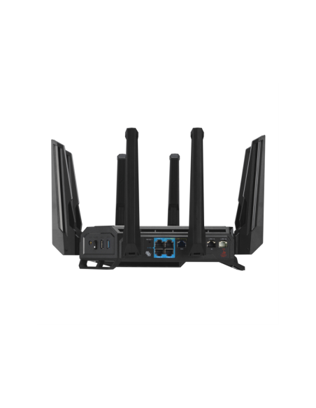ASUS ROG Rapture GT-BE19000 router inalámbrico Multi-Gigabit Ethernet Tribanda (2.4 GHz / 5 GHz / 6 GHz) Negro, Rojo