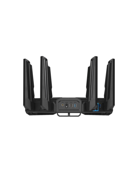 ASUS ROG Rapture GT-BE19000 router inalámbrico Multi-Gigabit Ethernet Tribanda (2.4 GHz / 5 GHz / 6 GHz) Negro, Rojo