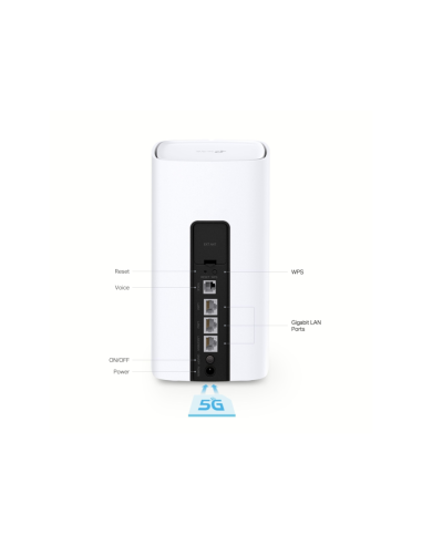 TP-Link NX510v router inalámbrico Gigabit Ethernet Doble banda (2,4 GHz / 5 GHz) 5G Blanco