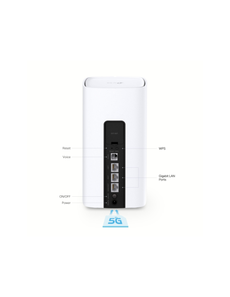 TP-Link NX510v router inalámbrico Gigabit Ethernet Doble banda (2,4 GHz / 5 GHz) 5G Blanco