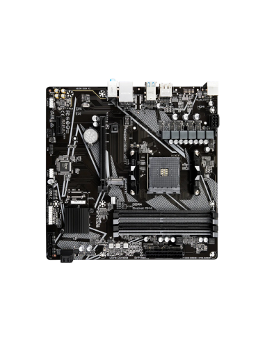 GIGABYTE Placa base A520M DS3H V2 - Soporta CPUs AMD Ryzen serie 5000 AM4, hasta 4733 MHz DDR4 (OC), PCIe 3.0 x16, LAN GbE, USB 