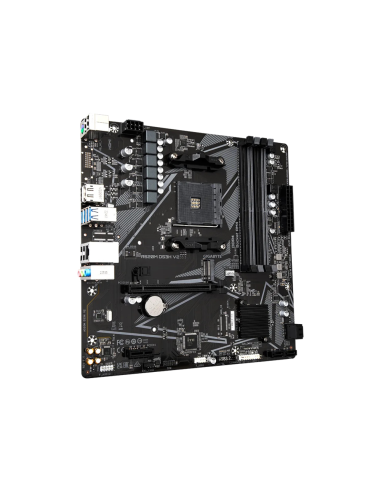 GIGABYTE Placa base A520M DS3H V2 - Soporta CPUs AMD Ryzen serie 5000 AM4, hasta 4733 MHz DDR4 (OC), PCIe 3.0 x16, LAN GbE, USB 
