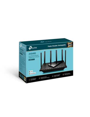 TP-Link Archer AX73 router inalámbrico Gigabit Ethernet Doble banda (2,4 GHz / 5 GHz) Negro