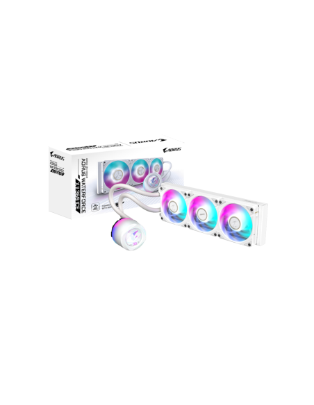 GIGABYTE AORUS WATERFORCE X II 360 ICE Procesador Sistema de refrigeración líquida todo en uno 12 cm Blanco