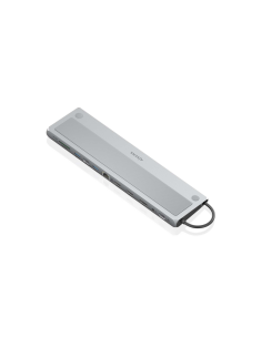 AISENS ASUC-12P020-GR base para portátil y replicador de puertos Alámbrico USB 3.2 Gen 1 (3.1 Gen 1) Type-C