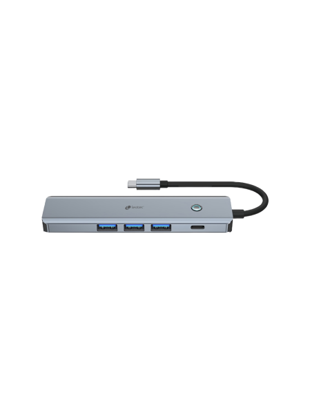Leotec LEDS05 base para portátil y replicador de puertos Acoplamiento Gris