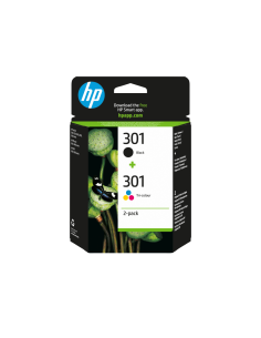 HP Pack de ahorro de 2 cartuchos de tinta original 301 negro/Tri-color