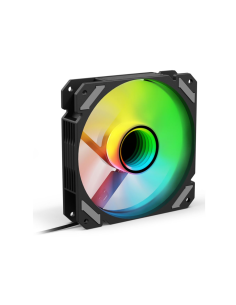 Sharkoon SHARK Mirror RGB PWM REVERSE Carcasa del ordenador Ventilador 12 cm Negro 1 pieza(s)