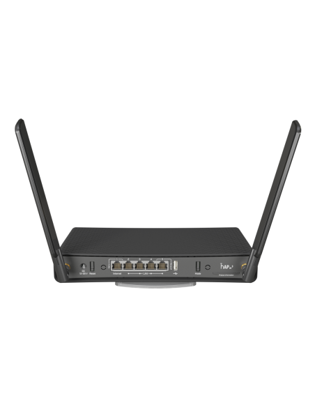 Mikrotik hAP ac³ router inalámbrico Gigabit Ethernet Doble banda (2,4 GHz / 5 GHz) Negro