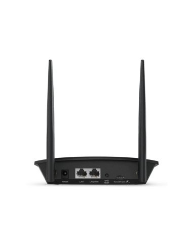 TP-Link TL-MR100 router inalámbrico Ethernet rápido Banda única (2,4 GHz) 4G Negro