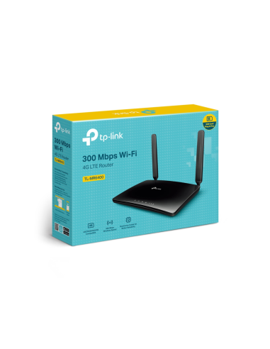 TP-Link TL-MR6400 router inalámbrico Ethernet rápido Banda única (2,4 GHz) 4G Negro