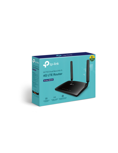 TP-Link Archer MR200 router inalámbrico Ethernet rápido Doble banda (2,4 GHz / 5 GHz) 4G Negro