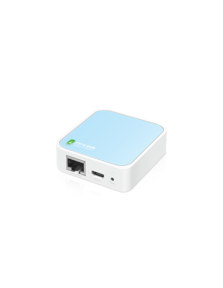 TP-Link TL-WR802N router inalámbrico Ethernet rápido Banda única (2,4 GHz) Azul, Blanco