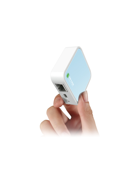 TP-Link TL-WR802N router inalámbrico Ethernet rápido Banda única (2,4 GHz) Azul, Blanco