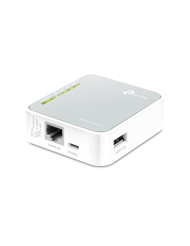 TP-Link TL-MR3020 router inalámbrico Ethernet rápido Banda única (2,4 GHz) Gris, Blanco