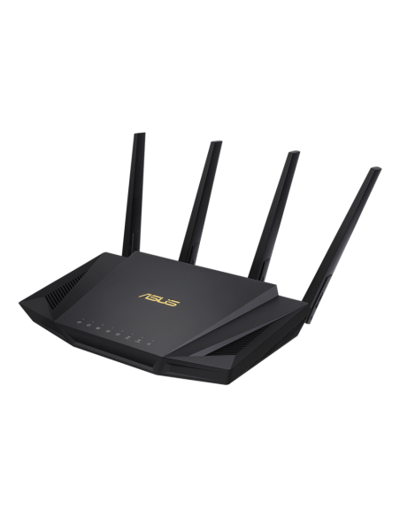 ASUS RT-AX58U router inalámbrico Gigabit Ethernet Doble banda (2,4 GHz / 5 GHz) Negro