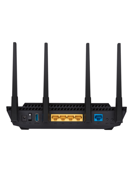 ASUS RT-AX58U router inalámbrico Gigabit Ethernet Doble banda (2,4 GHz / 5 GHz) Negro