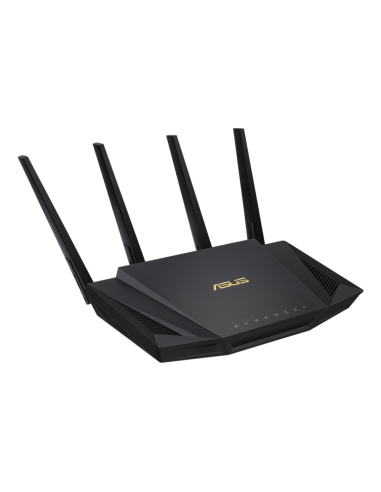 ASUS RT-AX58U router inalámbrico Gigabit Ethernet Doble banda (2,4 GHz / 5 GHz) Negro