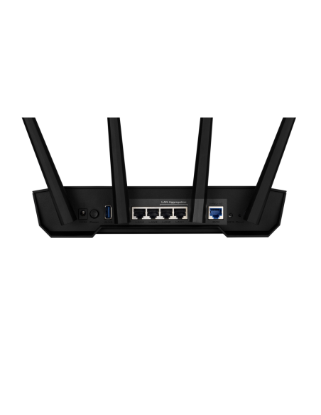 ASUS TUF Gaming AX3000 V2 router inalámbrico Gigabit Ethernet Doble banda (2,4 GHz / 5 GHz) Negro, Naranja