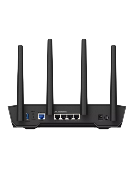 ASUS TUF-AX4200 router inalámbrico Gigabit Ethernet Doble banda (2,4 GHz / 5 GHz) Negro