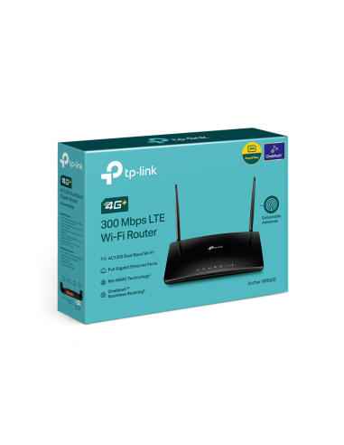 TP-Link Archer MR500 router inalámbrico Gigabit Ethernet Doble banda (2,4 GHz / 5 GHz) 4G Negro