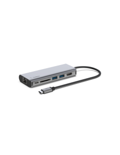 Belkin AVC008BTSGY base para portátil y replicador de puertos USB 3.2 Gen 1 (3.1 Gen 1) Type-C Negro, Gris