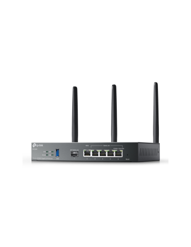 TP-Link Omada ER706W router inalámbrico Gigabit Ethernet Doble banda (2,4 GHz / 5 GHz) Negro