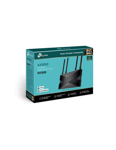 TP-Link Archer AX53 router inalámbrico Gigabit Ethernet Doble banda (2,4 GHz / 5 GHz) Negro