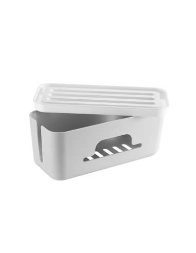 Ewent EW1569 organizador de cables Universal Caja de cables Blanco 1 pieza(s)