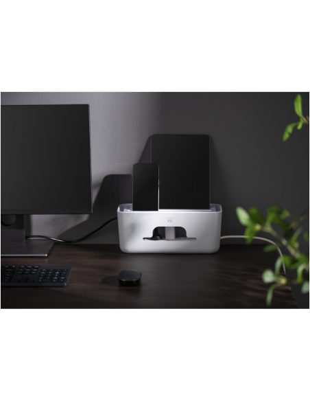 Ewent EW1569 organizador de cables Universal Caja de cables Blanco 1 pieza(s)