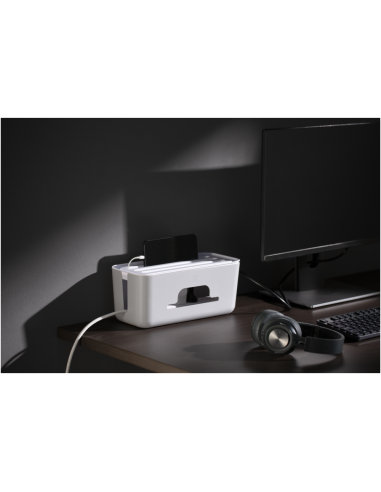 Ewent EW1569 organizador de cables Universal Caja de cables Blanco 1 pieza(s)