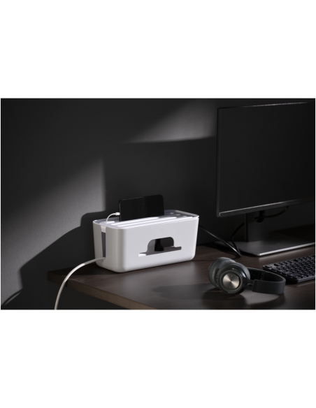 Ewent EW1569 organizador de cables Universal Caja de cables Blanco 1 pieza(s)