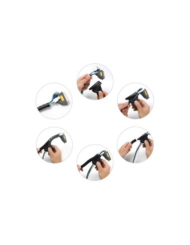 AISENS Organizador de cable en espiral 25mm, Negro, 1.0m