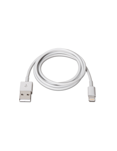AISENS A102-0036 cable de conector Lightning 2 m Blanco