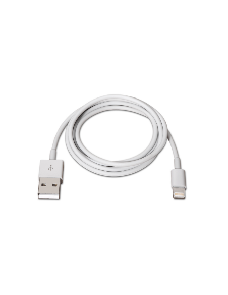 AISENS A102-0036 cable de conector Lightning 2 m Blanco