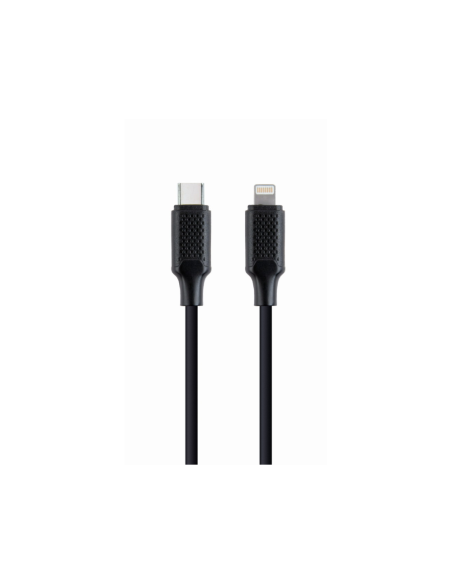 Gembird CC-USB2-CM8PM-1.5M cable de conector Lightning 1,5 m Negro