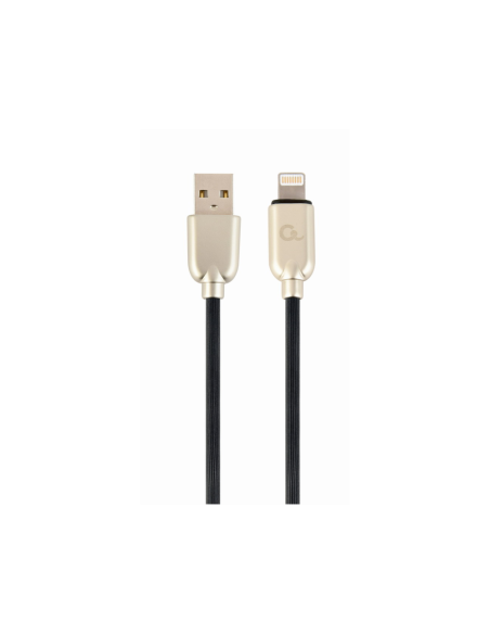 Cablexpert CC-USB2R-AMLM-1M cable de conector Lightning Negro