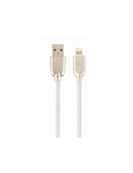 Cablexpert CC-USB2R-AMLM-1M-W cable de conector Lightning Blanco