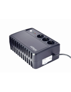 Gembird EG-UPS-3SDT600-01 sistema de alimentación ininterrumpida (UPS) Línea interactiva 0,6 kVA 360 W 3 salidas AC