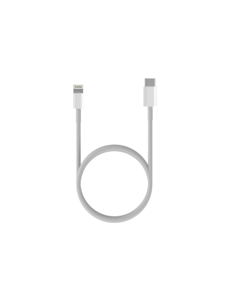 AISENS Cable USB 2.0 USB-C A Lightning PD 2A, Lightning/M-USB-C/M, Blanco, 0.5 m