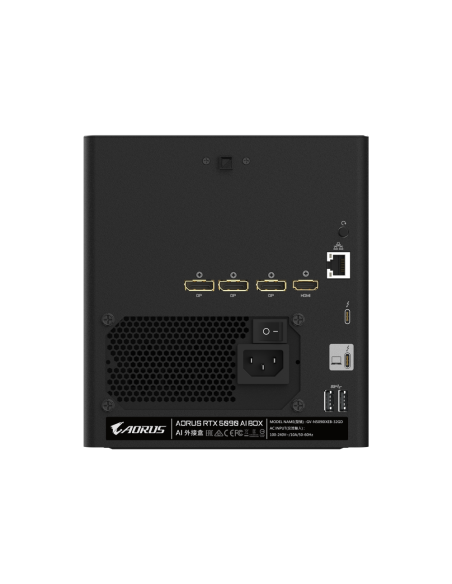GIGABYTE AORUS RTX 5090 AI BOX Tarjeta Gráfica – 32 GB GDDR7, 512 bits, PCI-E 5.0, frecuencia de núcleo 2407 MHz, 3 x DP 2.1, 1 