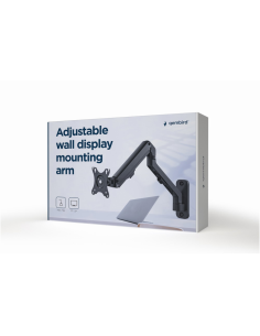 Gembird MA-WA1-02 soporte para monitor 68,6 cm (27") Pared Negro