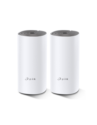 TP-Link Deco E4 (2-pack) Doble banda (2,4 GHz / 5 GHz) Wi-Fi 5 (802.11ac) Blanco, Gris Interno