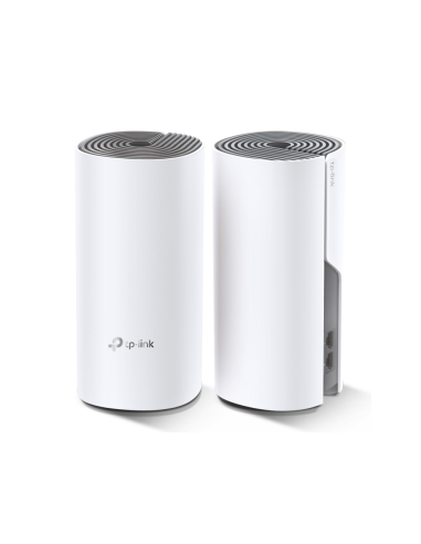 TP-Link Deco E4 (2-pack) Doble banda (2,4 GHz / 5 GHz) Wi-Fi 5 (802.11ac) Blanco, Gris Interno