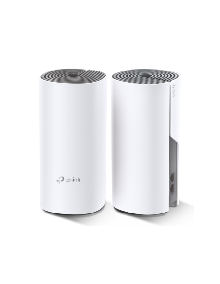 TP-Link Deco E4 (2-pack) Doble banda (2,4 GHz / 5 GHz) Wi-Fi 5 (802.11ac) Blanco, Gris Interno